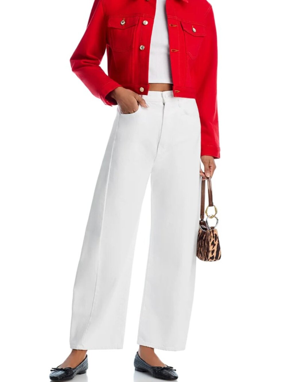 The Full Pipe Ankle Jeans in Picket Fence
